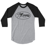 TM Hunt Logo 3/4 sleeve raglan shirt