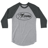 TM Hunt Logo 3/4 sleeve raglan shirt