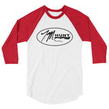 TM Hunt Logo 3/4 sleeve raglan shirt