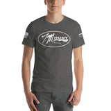 Logo & American Flag Sleeve - Short-Sleeve T-Shirt