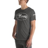 Logo & American Flag Sleeve - Short-Sleeve T-Shirt