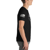 Logo & American Flag Sleeve - Short-Sleeve T-Shirt