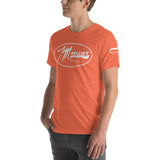 Logo & American Flag Sleeve - Short-Sleeve T-Shirt