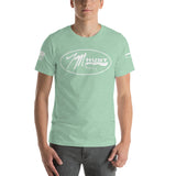 Logo & American Flag Sleeve - Short-Sleeve T-Shirt