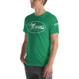 Logo & American Flag Sleeve - Short-Sleeve T-Shirt