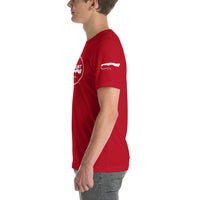 Logo & American Flag Sleeve - Short-Sleeve T-Shirt